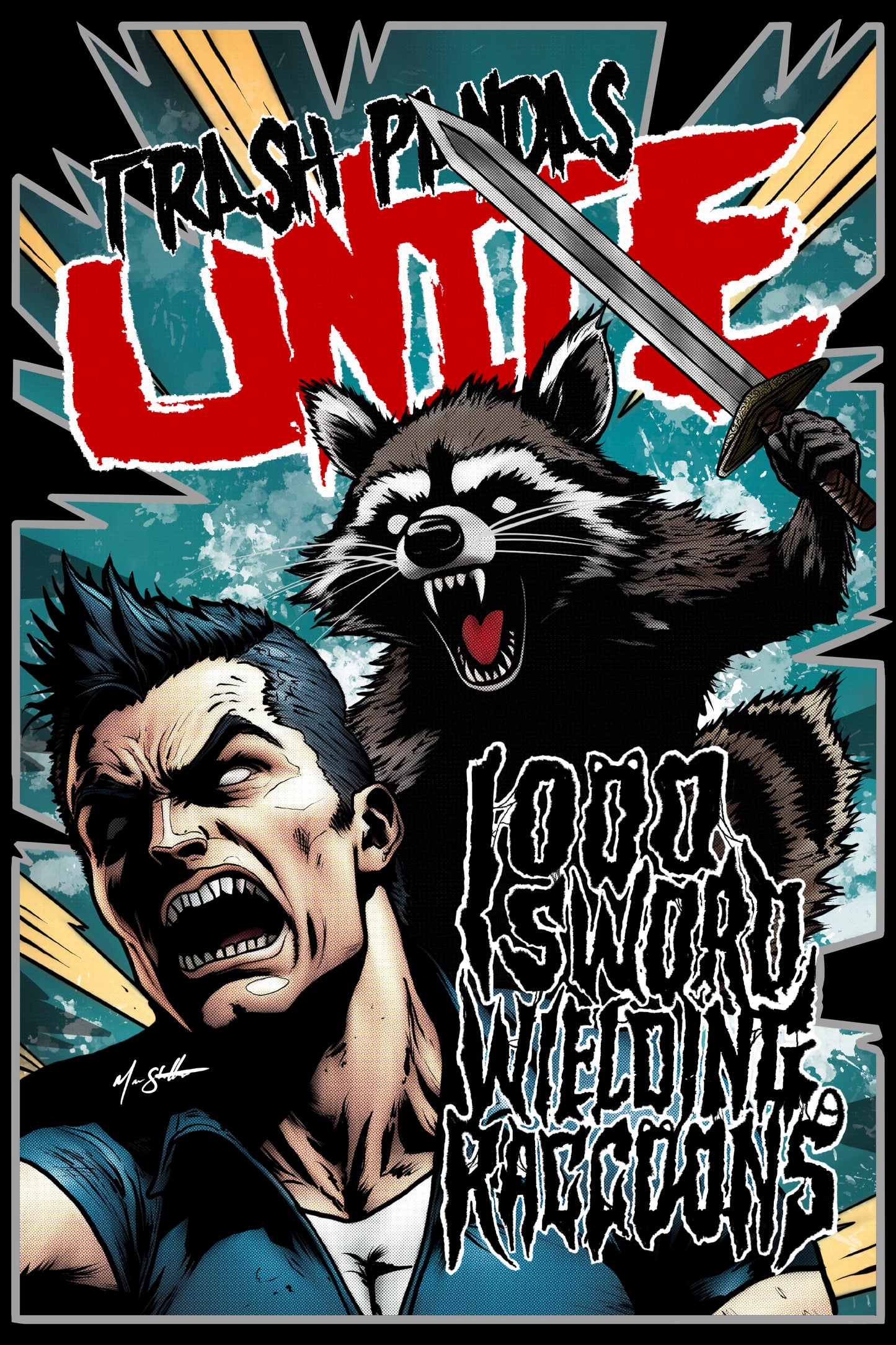 TRASH PANDAS UNITE PRINT