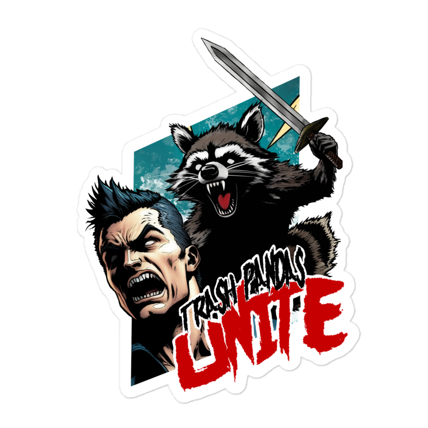 TRASH PANDAS UNITE STICKER