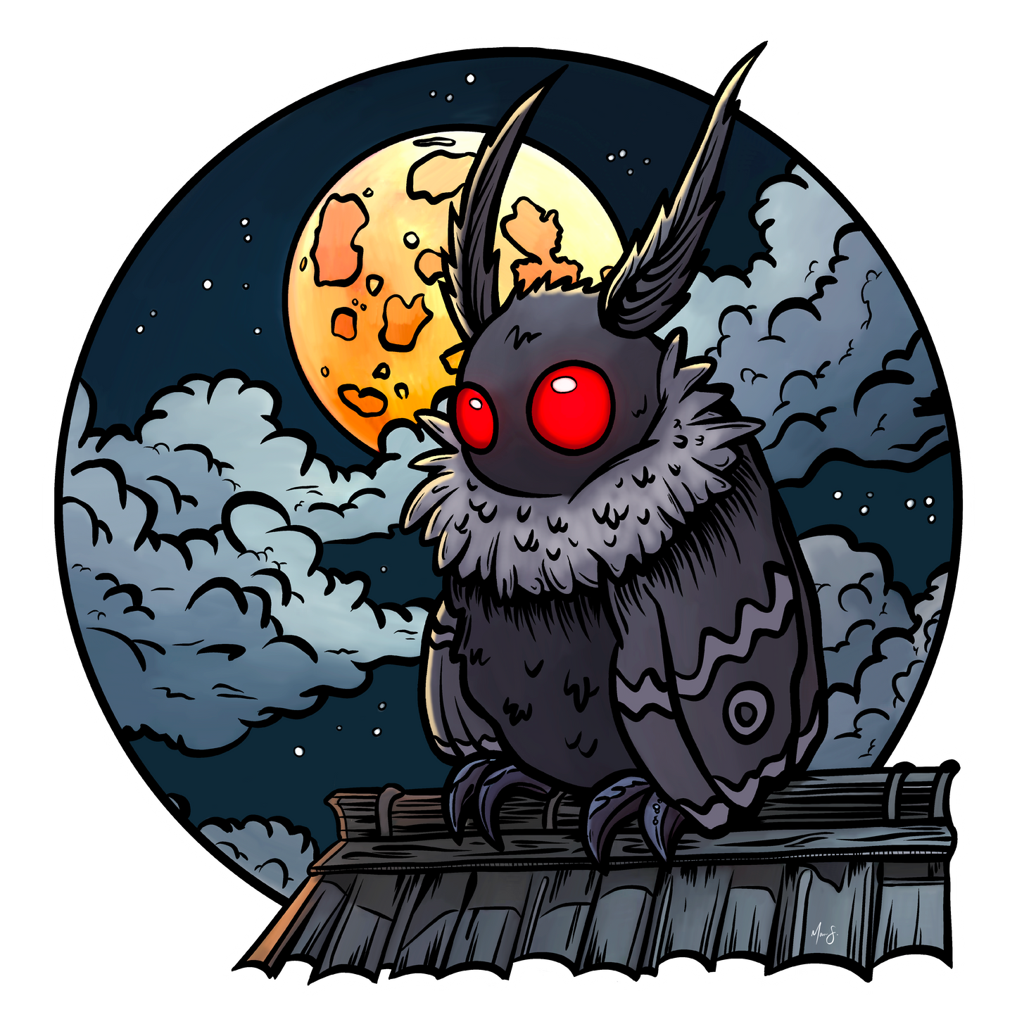 THE MOTHMAN STICKER