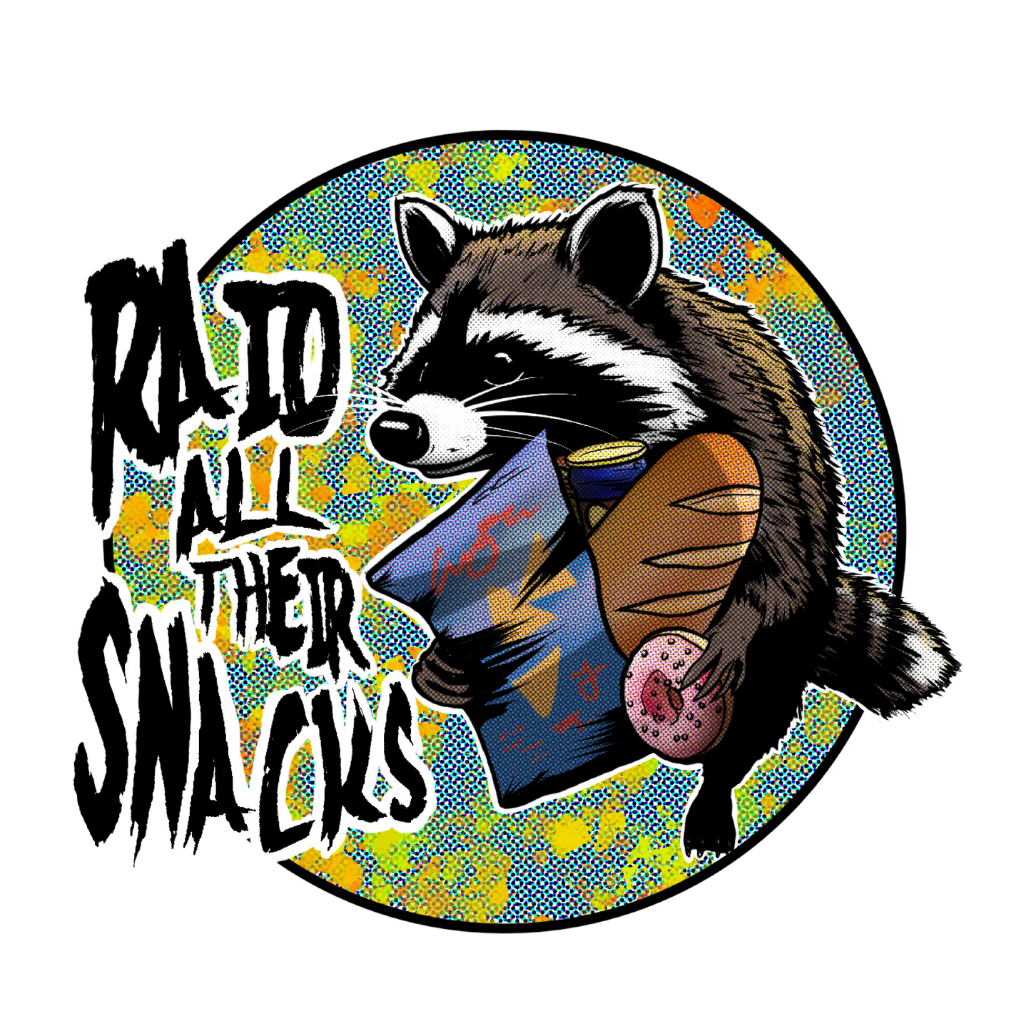 RAID ALL THEIR SNACKS STICKER