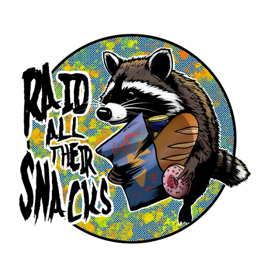 RAID ALL THEIR SNACKS STICKER