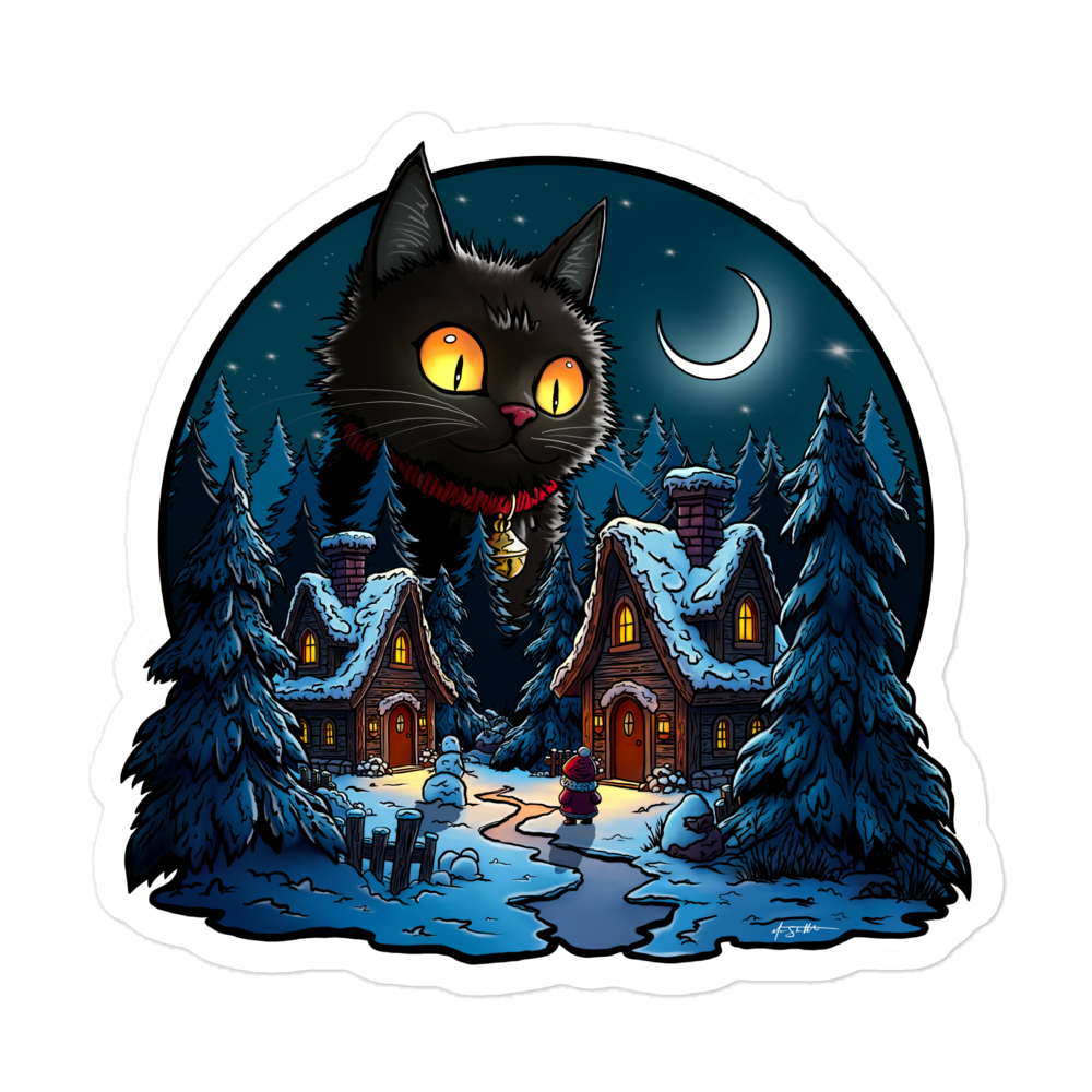 THE YULE CAT STICKER