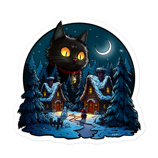 THE YULE CAT STICKER